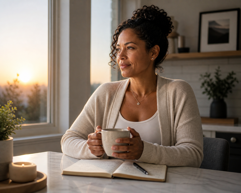 Woman at morning